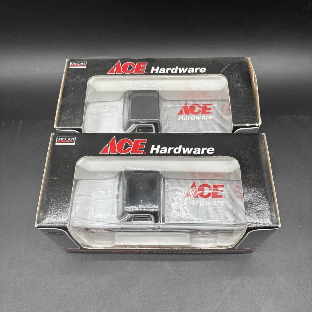 Spec Cast ACE Hardware White Pickup Truck Die Cast Collectable Lot of 2 NIB 1:25